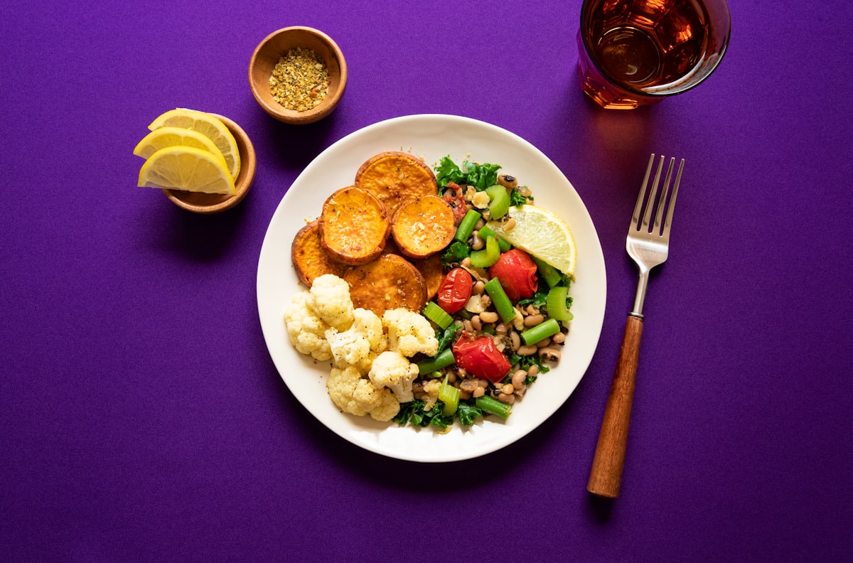 Prepared meal bowls with fresh vegetables and healthy ingredients